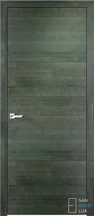 Межкомнатная дверь Дверь ОЛ-66 зеленый горизонтальный шпон